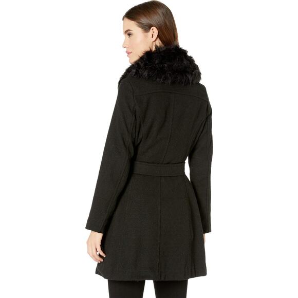 Jessica Simpson Women Double Breasted Fashion Coat Wool Black Size XL - Picture 8 of 9